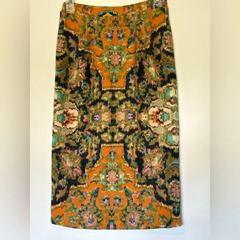 Maeve pull on skirt Anthropologie mid length sz XS - Picture 3 of 4